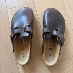Birkenstock Boston Brown Clogs